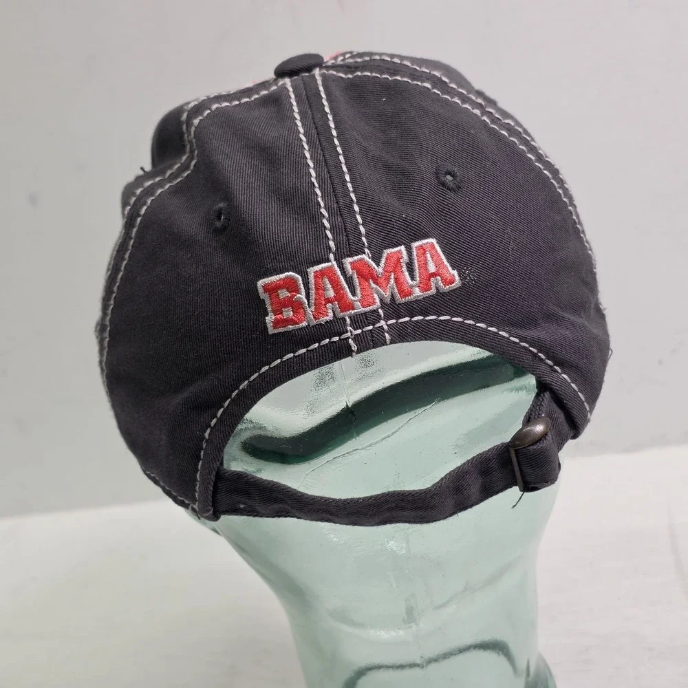 Alabama Crimson Tide‎ NCAA SEC Top of the World Adjustable Cap Hat Red Gray EUC
